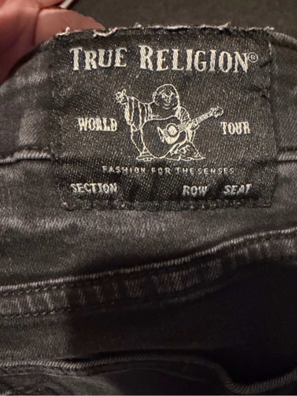 🖤 TRUE RELIGION Halle High Rise Super Skinny Exposed Button Fly Black Jeans | 27 - Picture 7 of 12